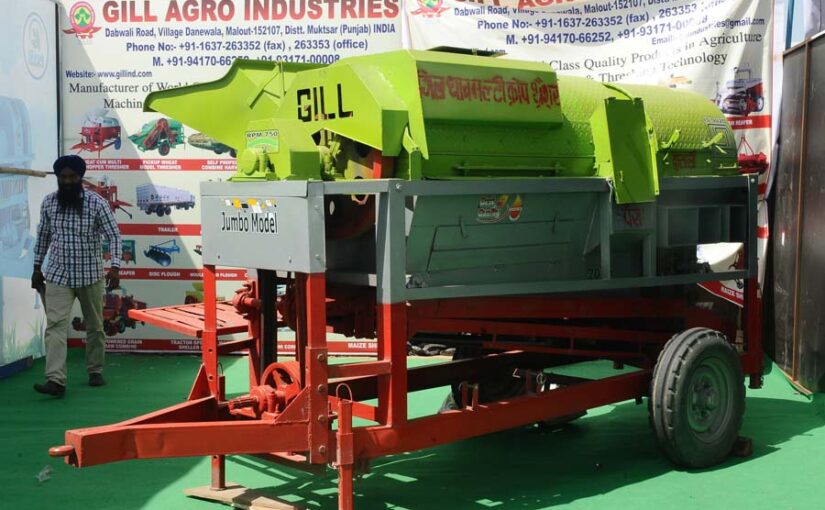 मल्टी क्रौप थ्रेशर यंत्र का इस्तेमाल