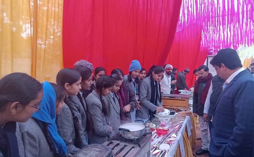 बच्चों ने बनाए मिलेट्स के पकवान