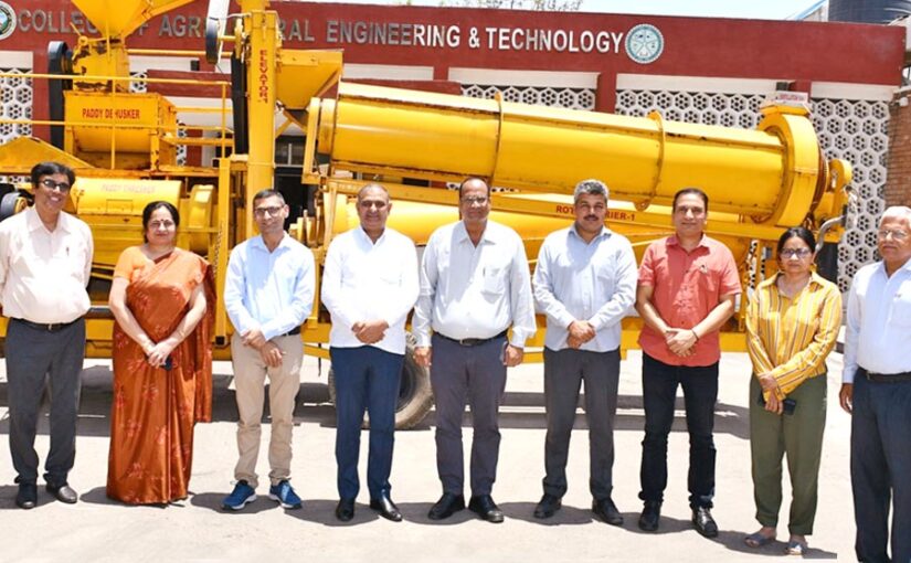 धान थ्रैशर मशीन (Paddy thresher machine) को मिला पेटेंट
