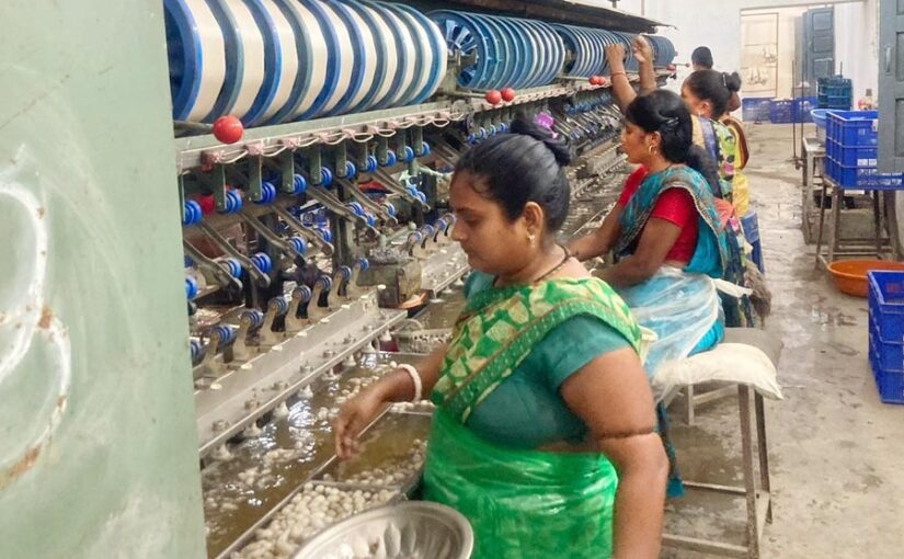 रेशम उत्पादन से मिल रहा रोजगार