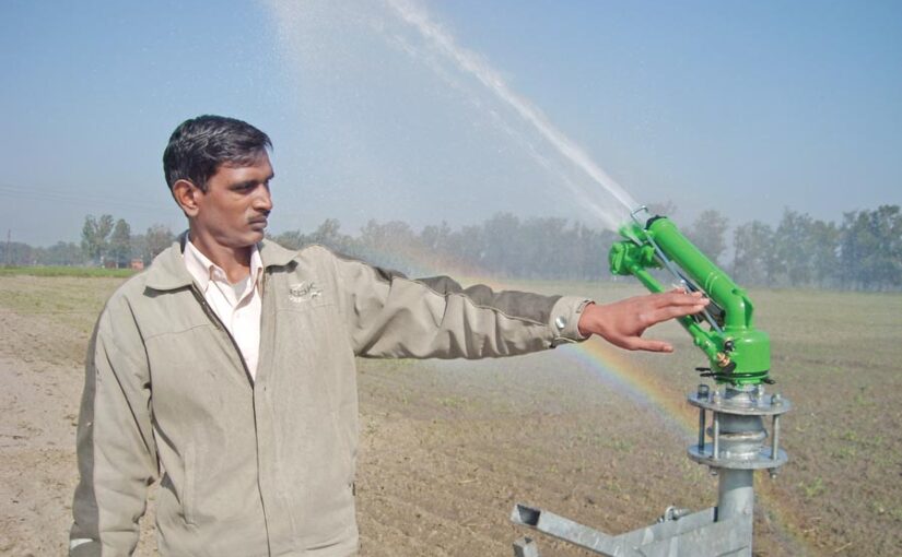 रेन गन से सिंचाई
