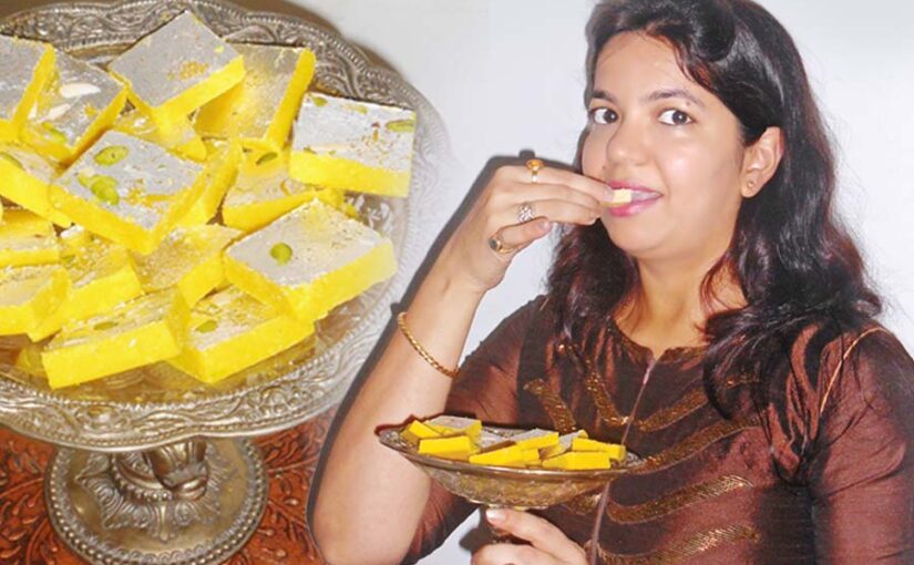 Sweets : केसरिया बरफी – खुशबू और जायके से भरपूर