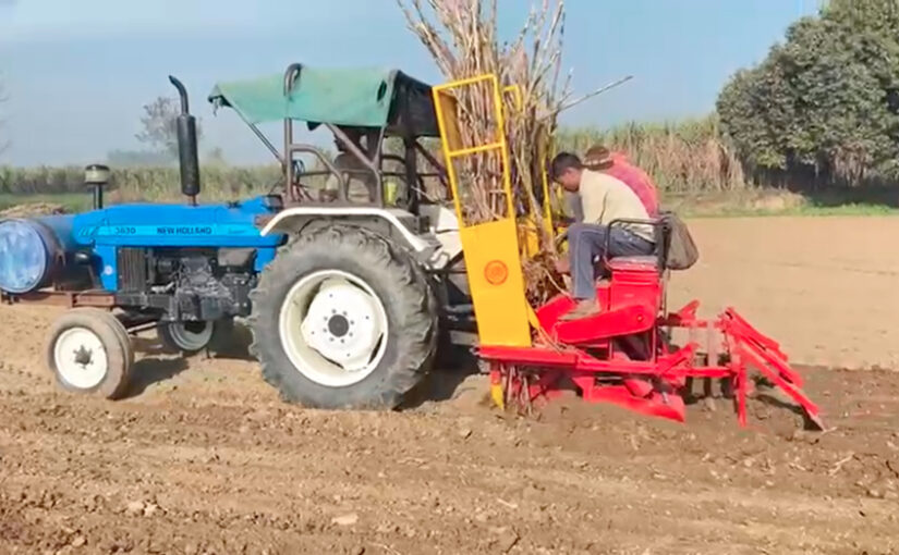 Sugarcane Planter : शुगरकेन प्लांटर से करें गन्ना बीज की बोआई