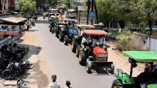 Harda farmers protest