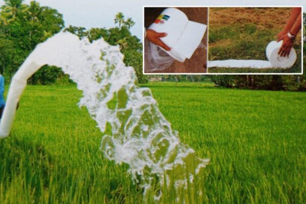 Irrigation Pipe : पक्की नाली का झंझट खत्म, लपेटा पाइप से करो सिंचाई